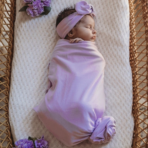 Snuggle Hunny Kids Jersey Wrap with Matching Headwear - Butterfly