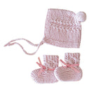 Snuggle Hunny Kids Merino Wool Bonnet and Booties - Pink