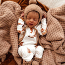 Snuggle Hunny Kids Merino Wool Bonnet and Booties - Fawn