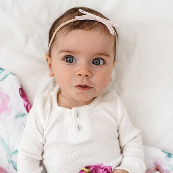 Snuggle Hunny Kids Petite Velvet Bow - Lullaby