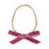Snuggle Hunny Kids Petite Velvet Bow - Mauve