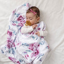 Snuggle Hunny Kids Petite Velvet Bow - Mauve