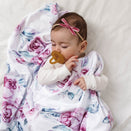 Snuggle Hunny Kids Petite Velvet Bow - Mauve