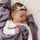 Snuggle Hunny Kids Petite Velvet Bow - White