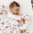 Snuggle Hunny Kids Petite Velvet Bow - Toffee