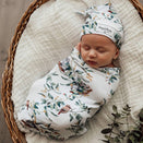 Snuggle Hunny Kids Snuggle Swaddle Sack with Matching Headwear - Eucalypt