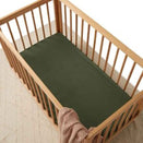 Snuggle Hunny Fitted Cot Sheet - Olive