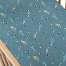 Snuggle Hunny Fitted Cot Sheet - Rocket Organic