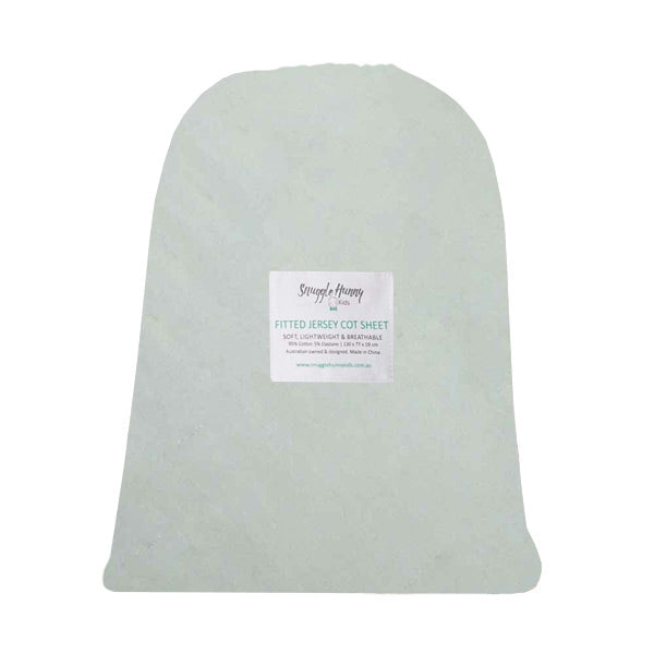 Snuggle Hunny Fitted Cot Sheet - Sage