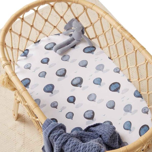 Snuggle Hunny Kids Fitted Bassinet Sheet and Change Pad Cover - Cloud Chaser