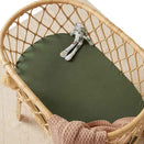 Snuggle Hunny Kids Fitted Bassinet Sheet and Change Pad Cover - Olive