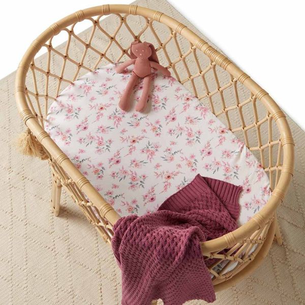Snuggle Hunny Kids Fitted Bassinet Sheet and Change Pad Cover - Camille