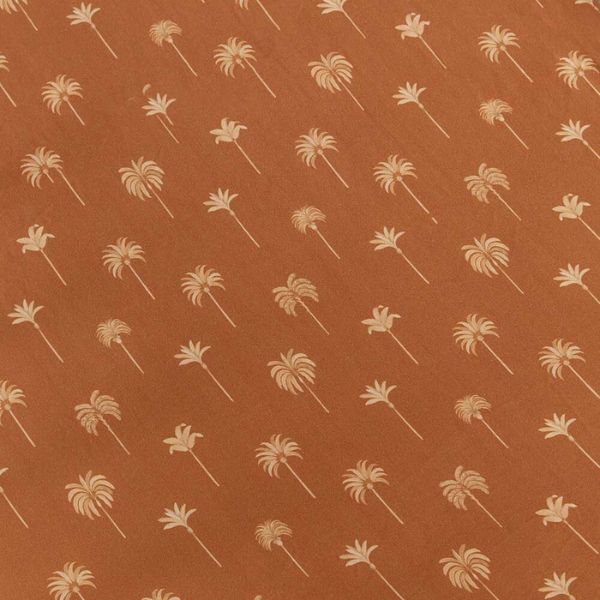 Snuggle Hunny Kids Fitted Cot Sheet - Bronze Palm