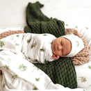 Snuggle Hunny Kids Organic Muslin Wrap - Green Palm
