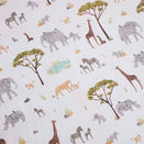 Snuggle Hunny Kids Fitted Bassinet Sheet and Change Pad Cover - Safari