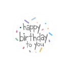 Sprout and Sparrow Round Gift Tag - Happy Birthday
