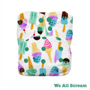 Thirsties Stay Dry Natural AIO One Size Cloth Nappy - Snap - We All Scream