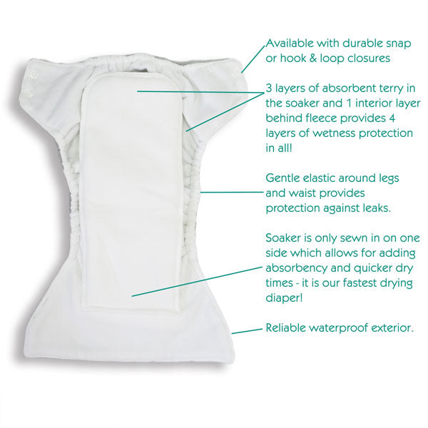 Thirsties AIO One Size Cloth Nappy - Snap