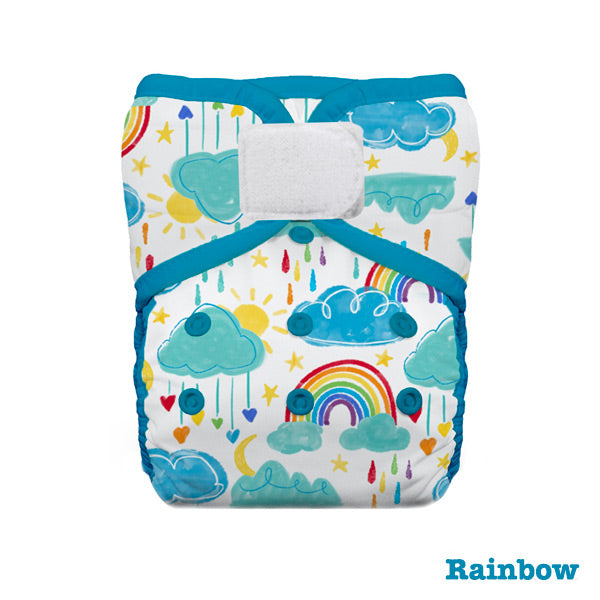 Thirsties Pocket One Size Cloth Nappy - Hook and Loop - Rainbow