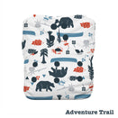 Thirsties Stay Dry Natural AIO One Size Cloth Nappy - Snap - Adventure Trail
