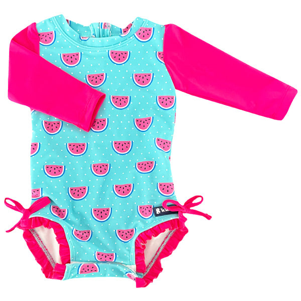 TicTasTogs Nappy Change Swimsuit - Dotty Watermelon