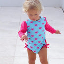 TicTasTogs Nappy Change Swimsuit - Dotty Watermelon