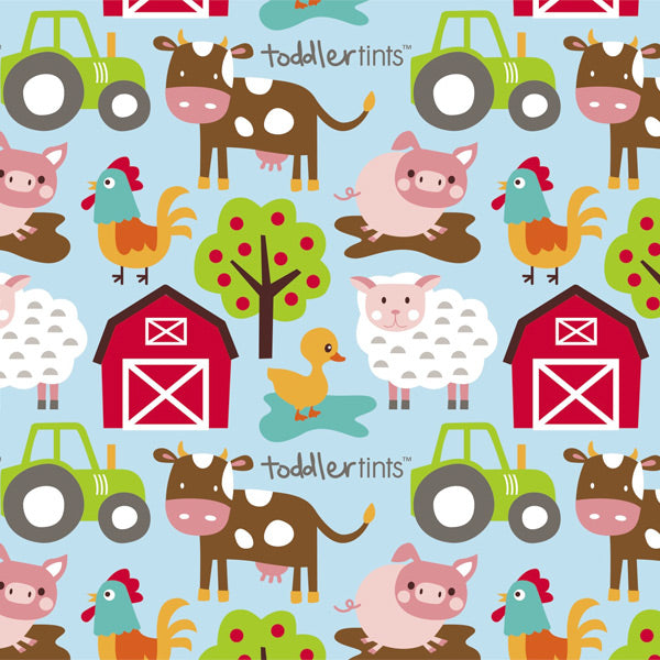 Toddler Tints Car Window Shade - Large Size - Farmyard Fun