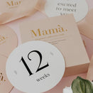 Truly Amor Mamá Pregnancy Milestone Cards