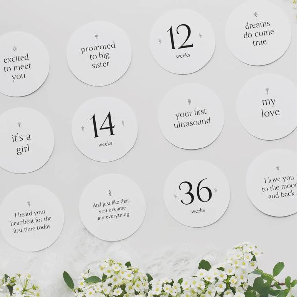 Truly Amor Mamá Pregnancy Milestone Cards