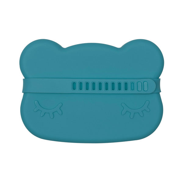 We Might Be Tiny Snackie Silicone Bowl + Plate - Bear Blue Dusk