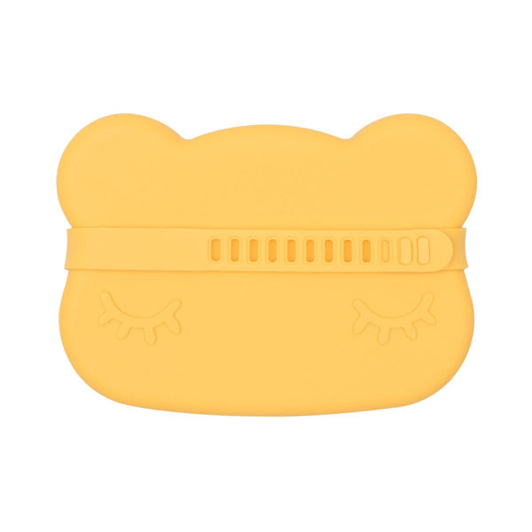We Might Be Tiny Snackie Silicone Bowl + Plate - Bear - Yellow