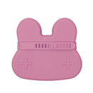 We Might Be Tiny Snackie Silicone Bowl + Plate - Bunny Dusty Pink