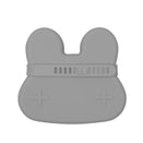 We Might Be Tiny Snackie Silicone Bowl + Plate - Bunny Grey