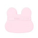 We Might Be Tiny Snackie Silicone Bowl + Plate - Bunny Powder Pink