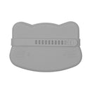 We Might Be Tiny Snackie Silicone Bowl + Plate - Cat - Grey