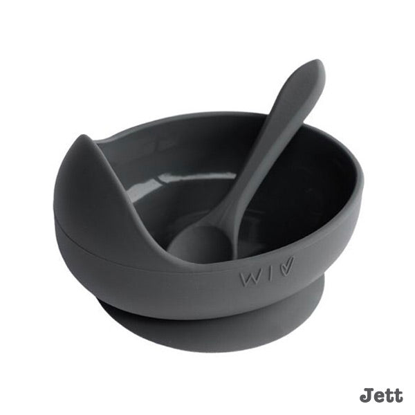 Wild Indiana Silicone Baby Bowl and Spoon Set - Jett