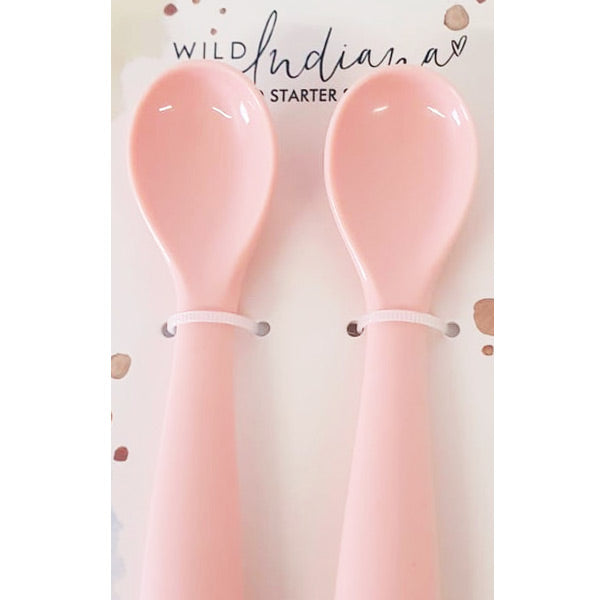 Wild Indiana Silicone Starter Spoons - Blush