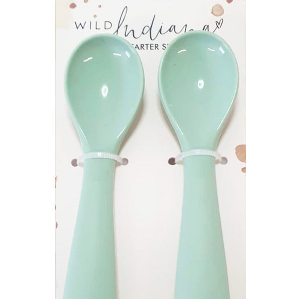 Wild Indiana Silicone Starter Spoons - Sage