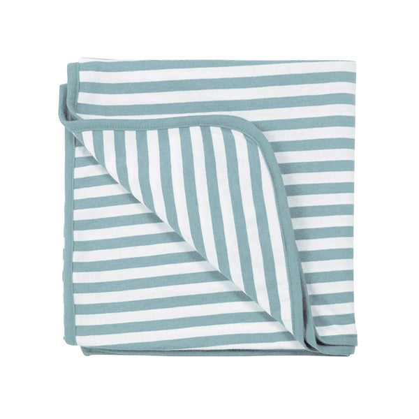 Woolbabe Merino and Organic Cotton Swaddle Blanket - Tide Stripe