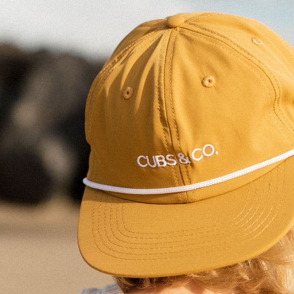 Cubs & Co. Quick Dry Nylon Snapback Hat - Yellow