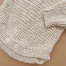 Ziggy Lou Heirloom Chunky Knit Romper - Honey