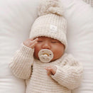 Ziggy Lou Textured Chunky Knitted Beanie - Honey