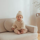 Ziggy Lou Textured Chunky Knitted Beanie - Honey