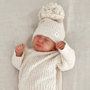 Ziggy Lou Textured Chunky Knitted Beanie - Honey