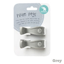 All4Ella Pram Pegs 2pk - Grey