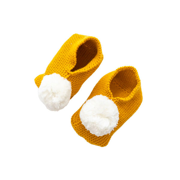 di LUSSO Living Knit Baby Booties - Mustard