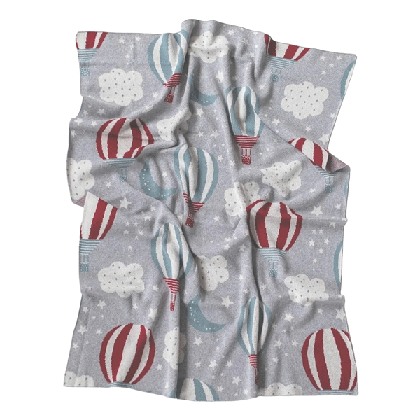 di LUSSO Living Knit Baby Blanket - Bertie Balloons